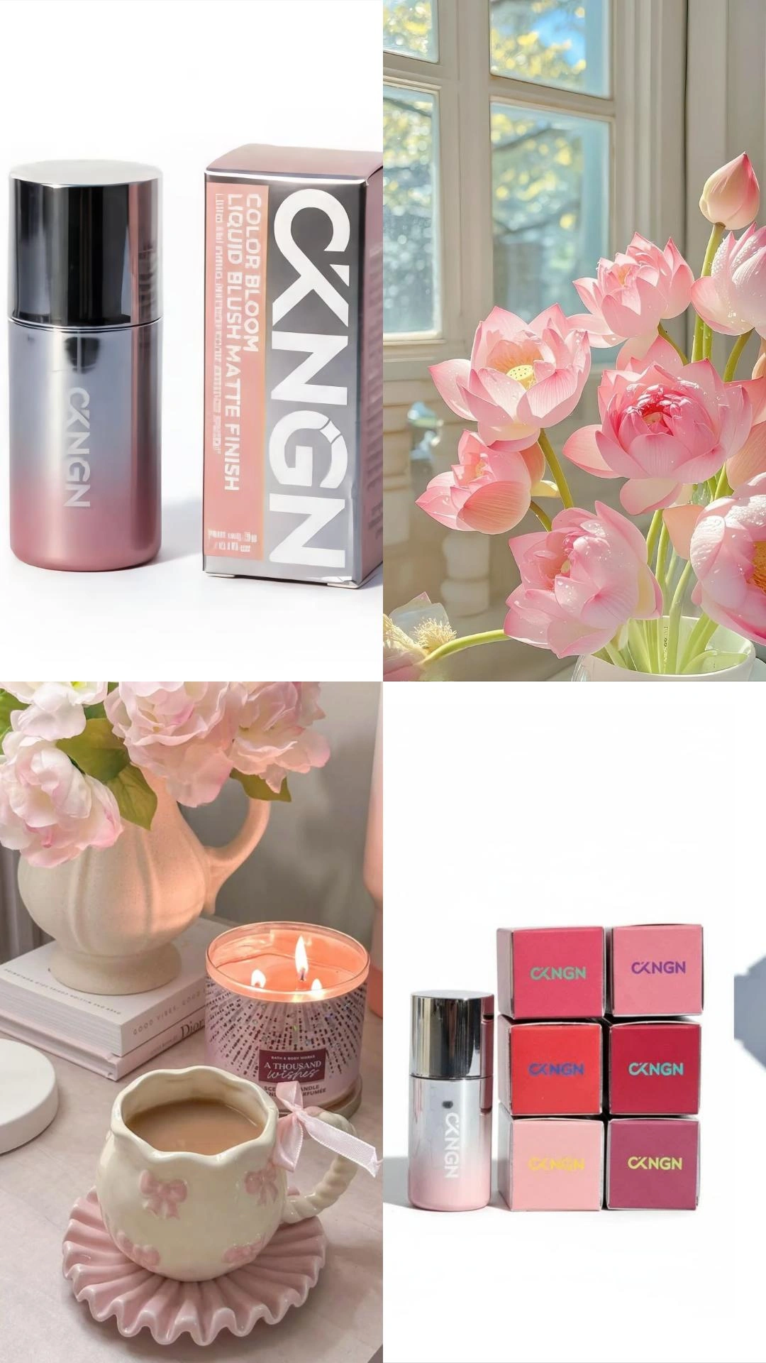 رژگونه مایع پد دار ضد آب برند ckngn کره ای